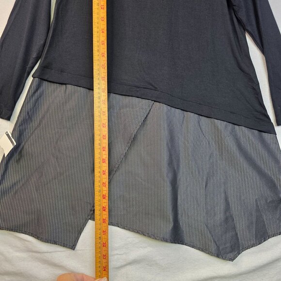 Sun Kim Oversized XS Black Asymmetric Tunic Whimsigoth Luxury Designer USA New - Picture 10 of 10